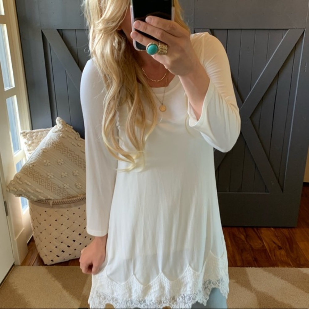 Last ☝️ SIZE S💥💥Lace Layering Top Dress Extender